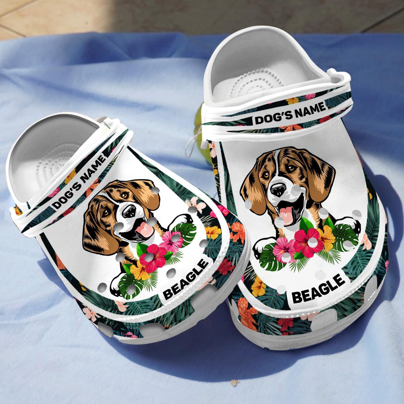 Beagle Dog Crocs Crocband Clogs Shoes Comfortable For Men Women and Kids