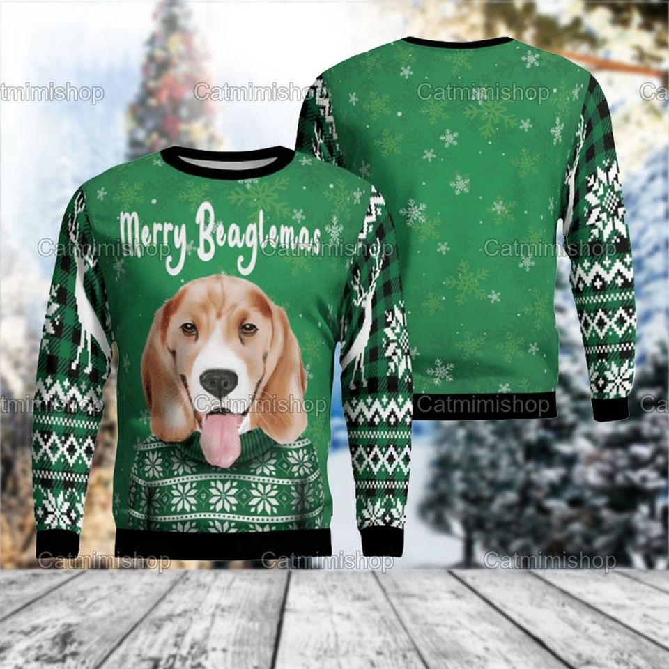 Beagle Ugly Christmas Sweater - Fun Apparel for Dog Lovers