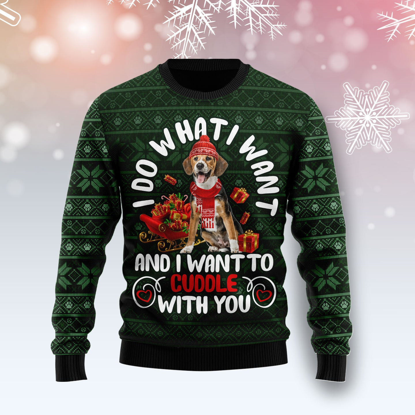 Beagle Want Ugly Christmas Sweater