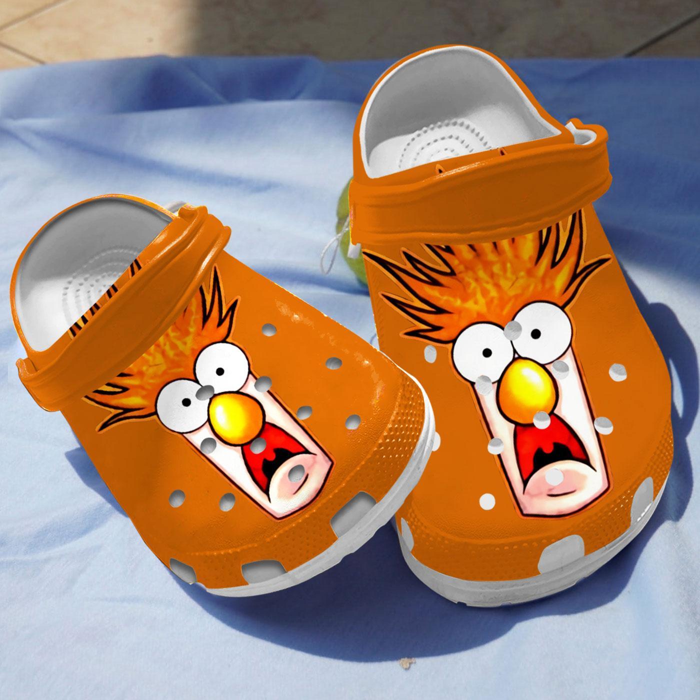 Beaker The Muppets Cartoon Crocs Crocband Clogs Shoes Comfortable For Men Women and Kids