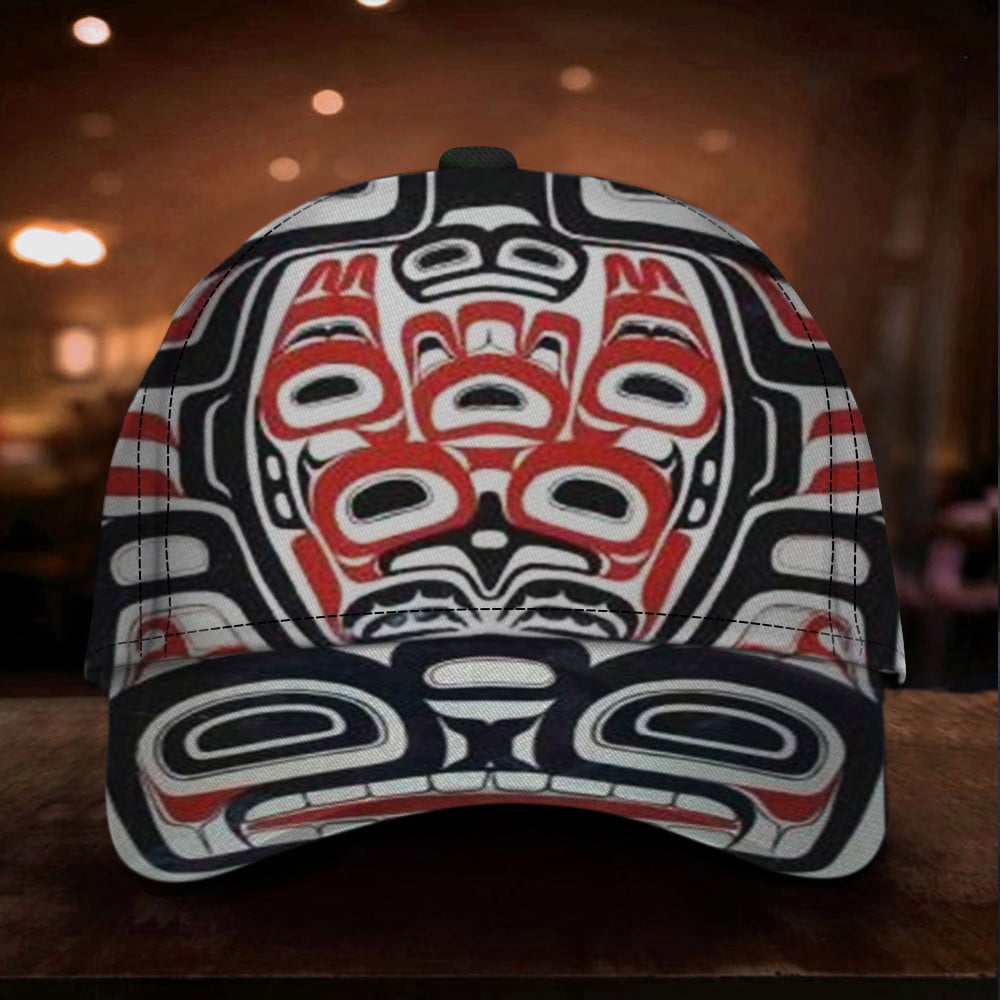 Bear Pacific Northwest Style High Top Shoes Haida Art Symbolism Bear Merchandise Trucker Hats Custom Hats Gifts For Men & Women