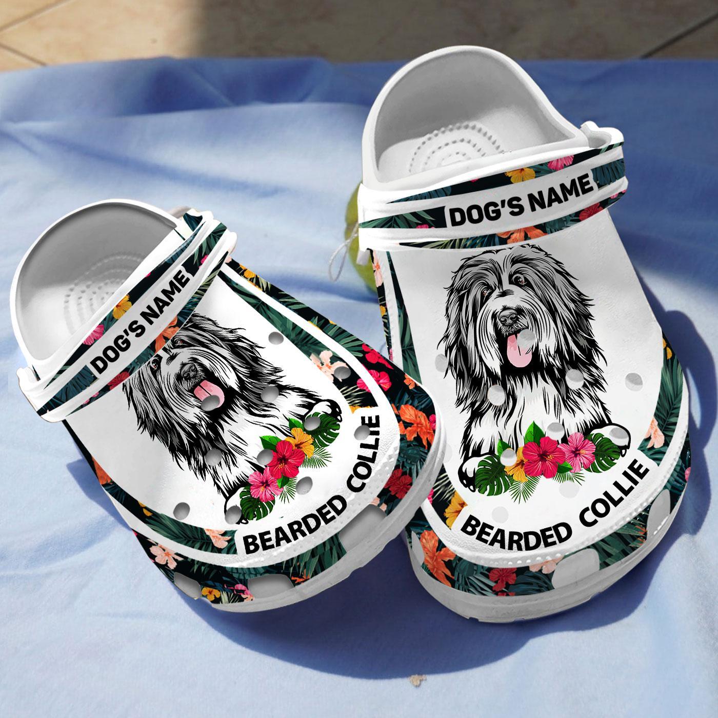 Bearded Collie Dog Crocs Crocband Clogs Shoes Comfortable For Men Women and Kids
