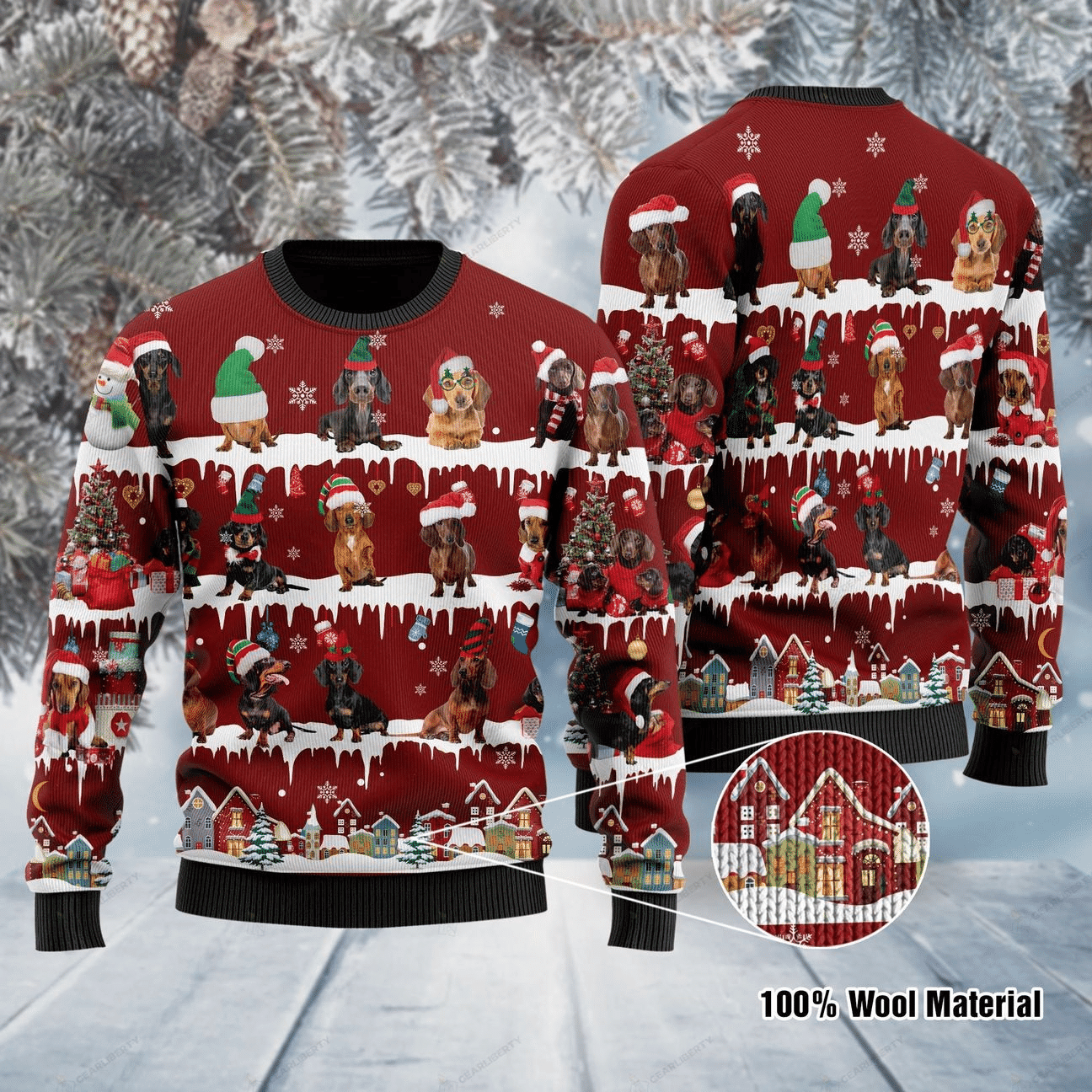 Bearded Collie Ugly Christmas Sweater Adult 3D Funny Matching for family