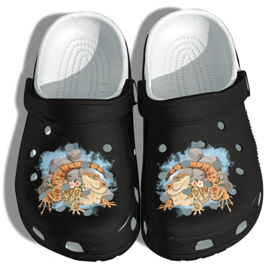 Bearded Dragons Pets Shoes - Who Loves Bearded Dragons Gecko Croc Shoes Gifts Men Women