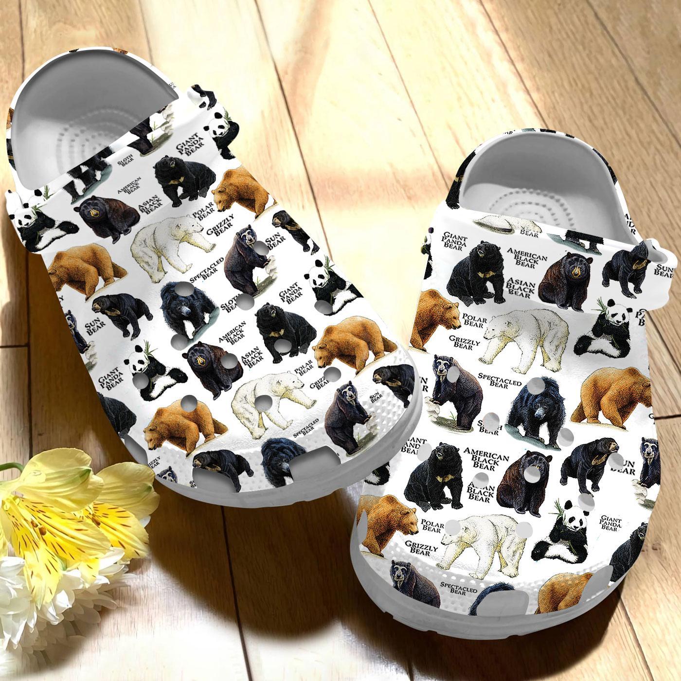 Bears Of The World Crocs Crocband Clogs Shoes Comfortable For Men Women and Kids