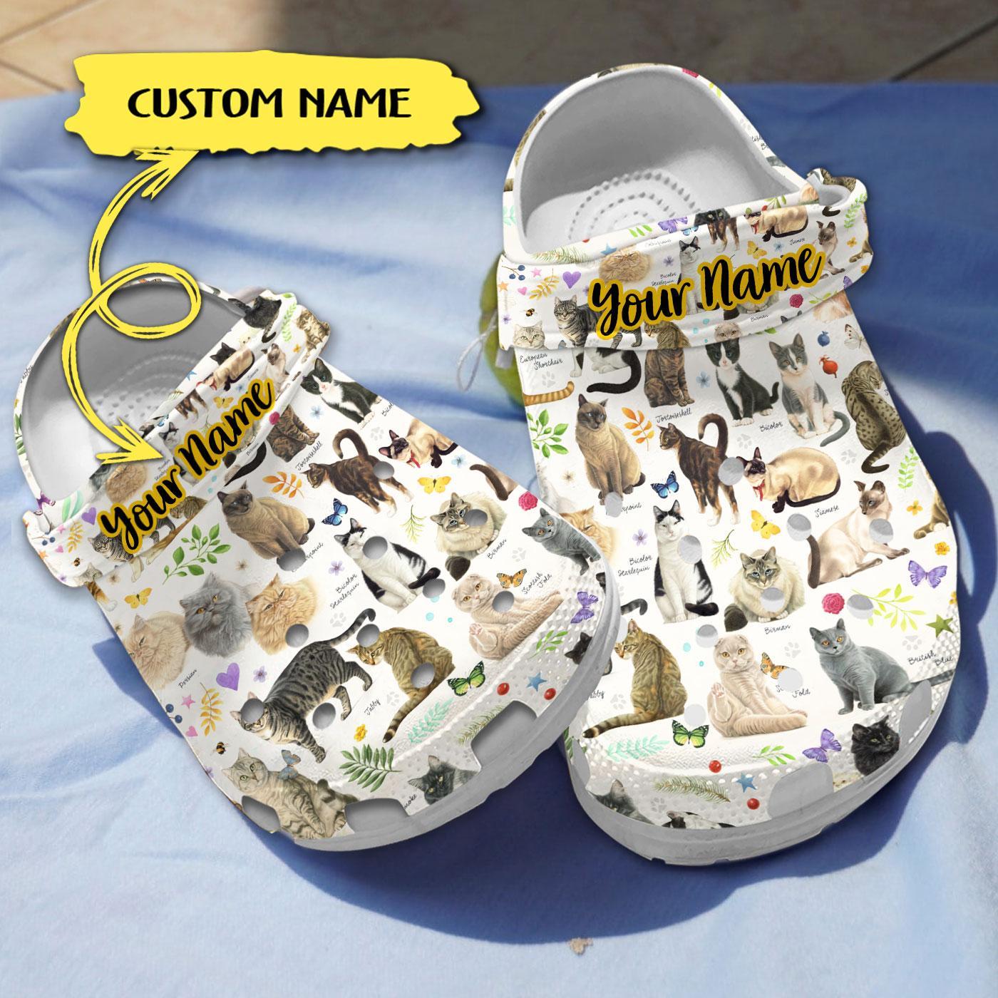 Beautiful Cats Crocs Crocband Clogs Shoes Comfortable For Men Women and Kids