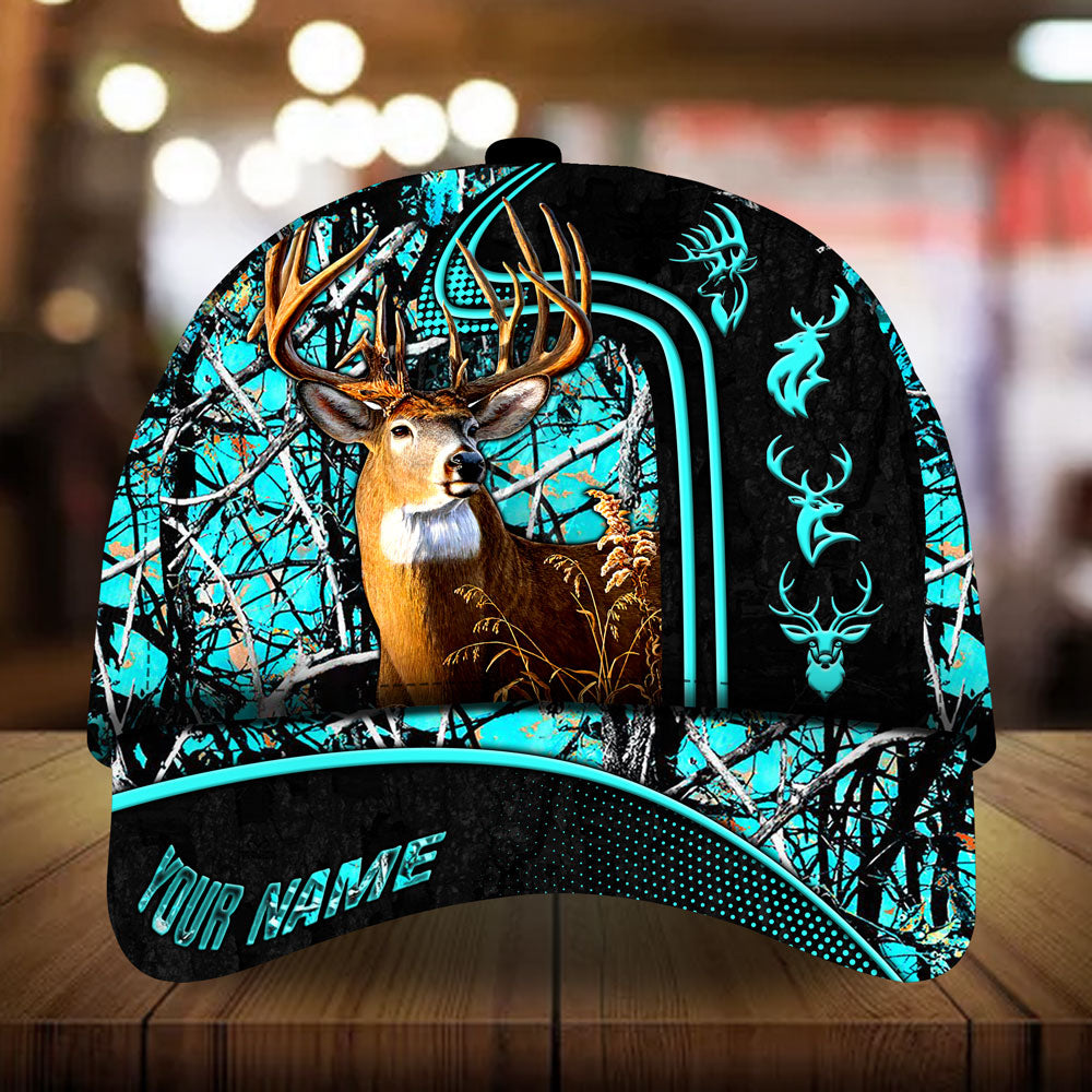 Beautiful Deer Hunting Camo 3D Hunting Hats Multicolored Personalized Trucker Hats Custom Hats Gifts For Men & Women