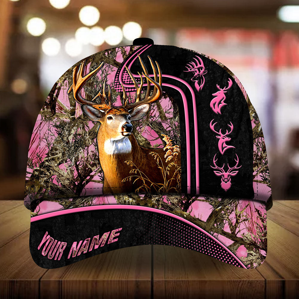 Beautiful Deer Hunting Camo 3D Hunting Hats Multicolored Personalized Trucker Hats Custom Hats Gifts For Men & Women