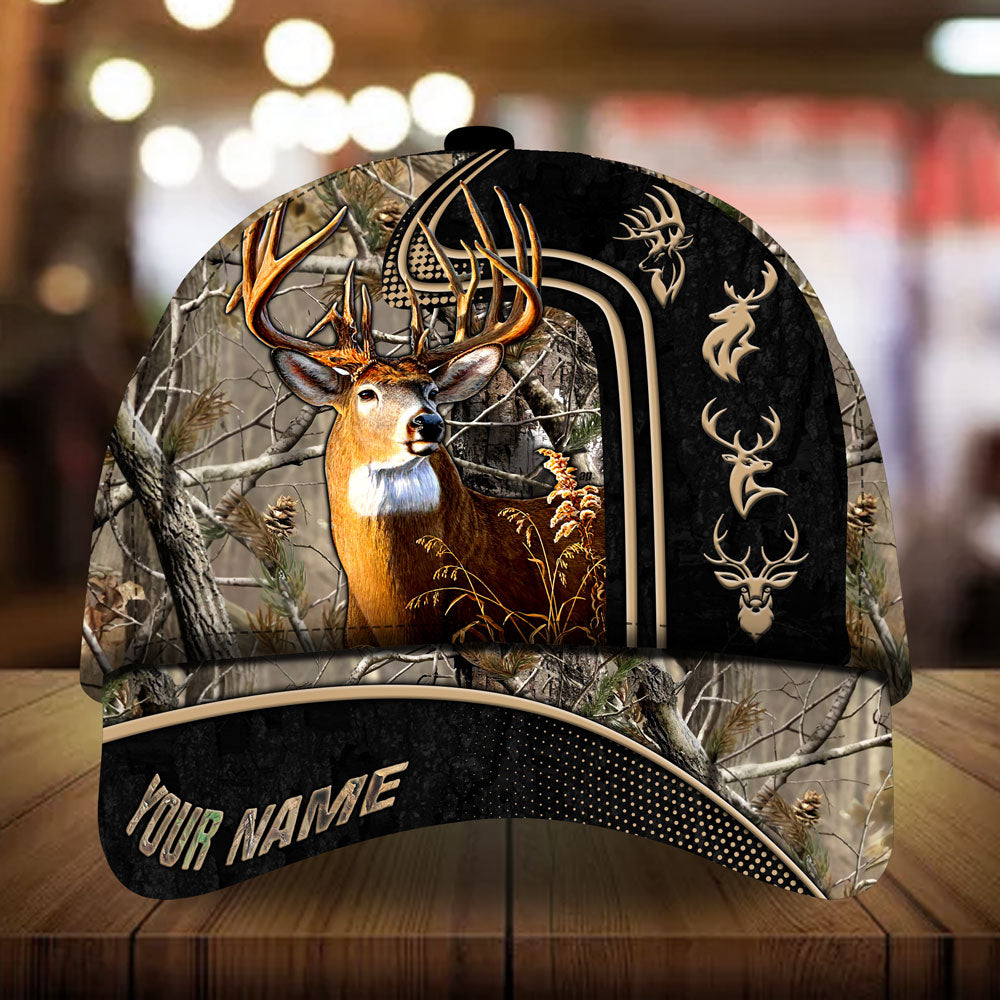 Beautiful Deer Hunting Camo 3D Hunting Hats Multicolored Personalized Trucker Hats Custom Hats Gifts For Men & Women