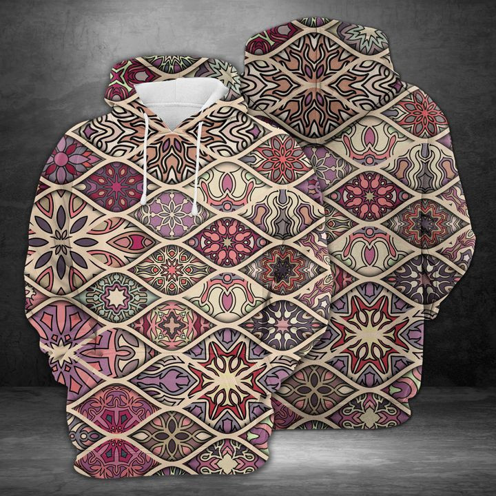 Beautiful Mandal 3D All Over Print Hoodie, Zip Hoodie