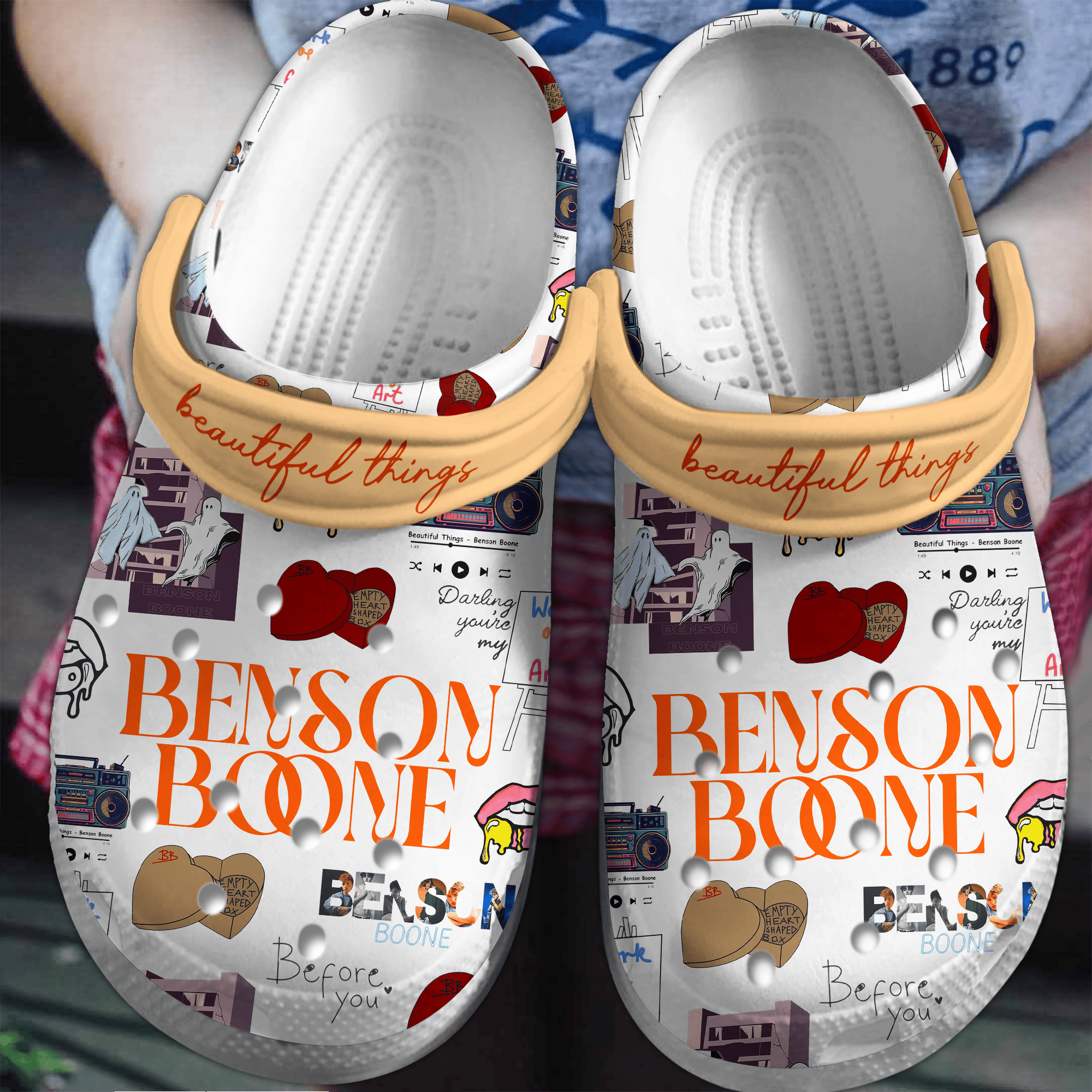 Beautiful Things Benson Boone Music Crocs Crocband Clogs Shoes Comfortable For Men Women and Kids