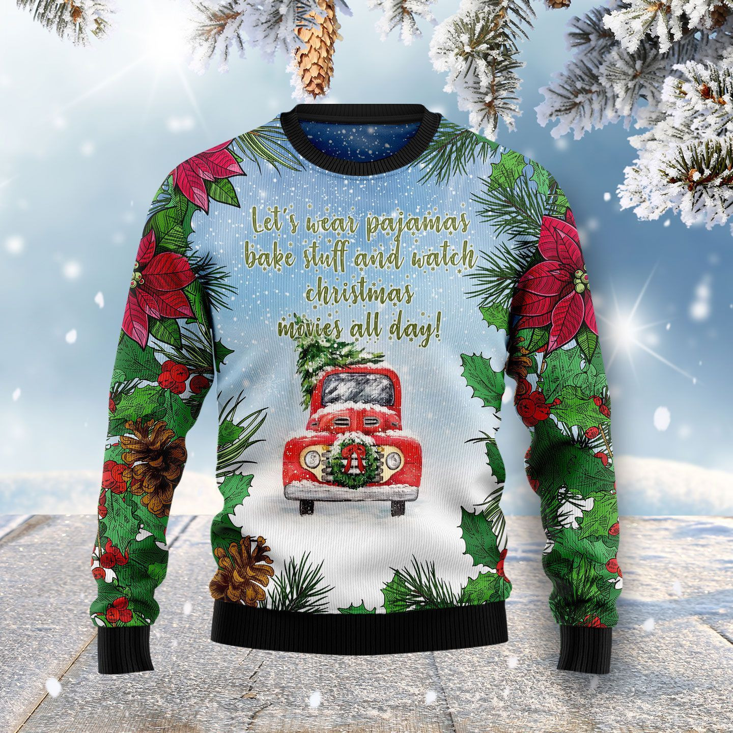 Beautiful Ugly Christmas Sweater Adult 3D Funny Matching for family