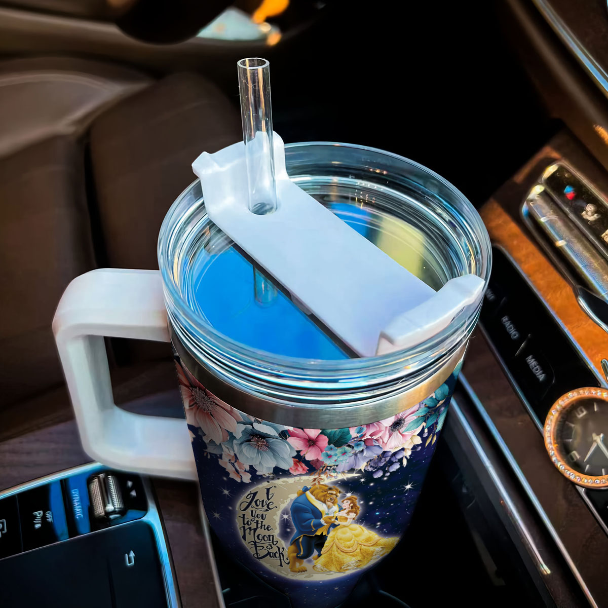 Beauty and the Beast Disney Princess Cartoon Custom Stanley Cup 40 oz 30 oz Tumbler With HandleTVC2301810 - Image 4