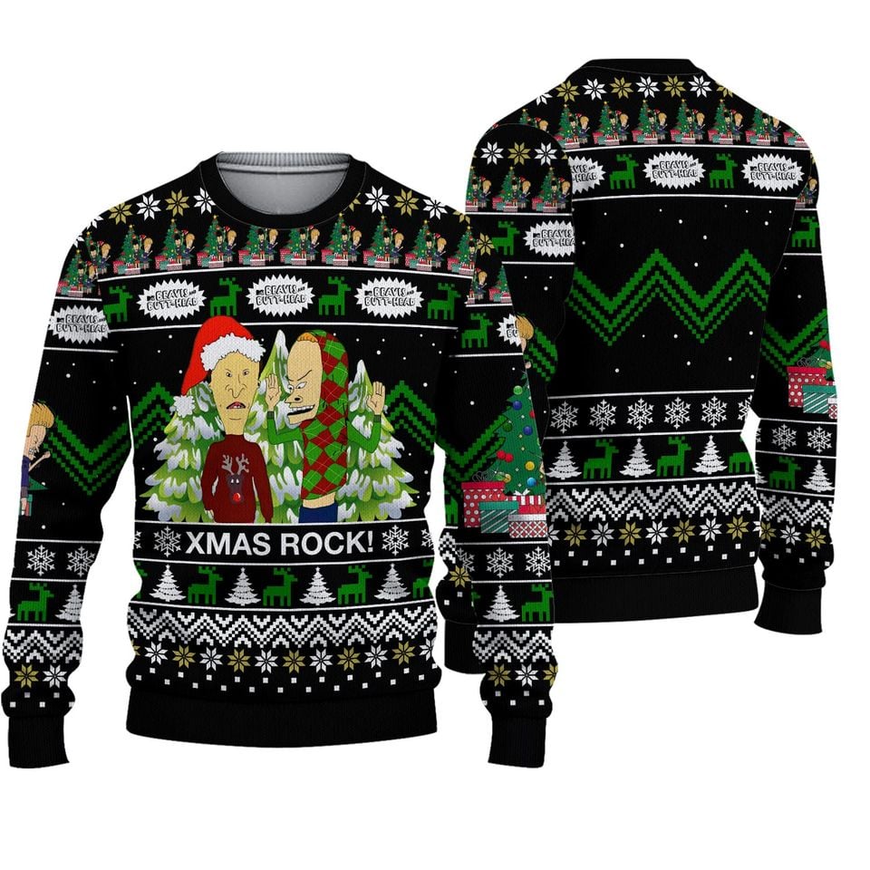 Beavis and Butt-Head Xmas Sweater