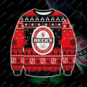 Beck?S 3D Print Winter Ugly Christmas Sweater Adult 3D Funny Matching for family