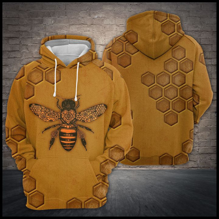 Bee 3D All Over Print Hoodie, Zip Hoodie
