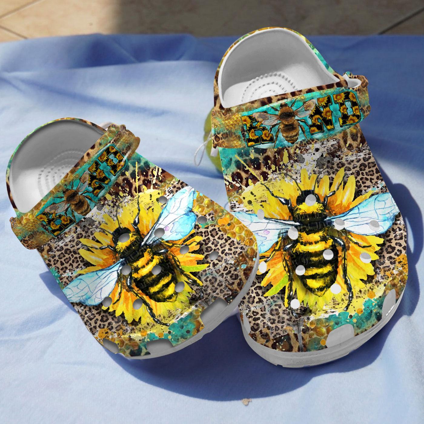 Bee Crocs Crocband Clogs Shoes Comfortable For Men Women and Kids