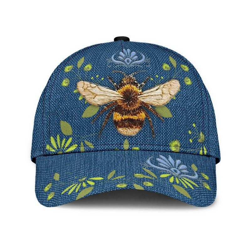 Bee Flower Rent Hat Classic Cap 3D, Human Cap, Trending Cap, American Cap Trucker Hats Custom Hats Gifts For Men & Women