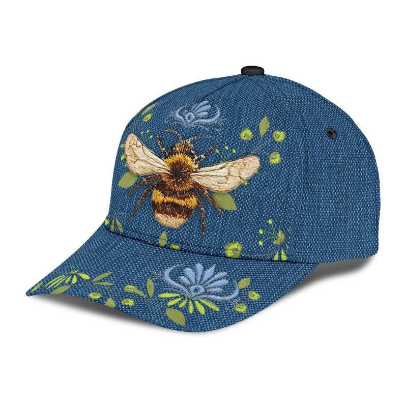 Bee Flower Rent Hat Classic Cap 3D, Human Cap, Trending Cap, American Cap Trucker Hats Custom Hats Gifts For Men & Women