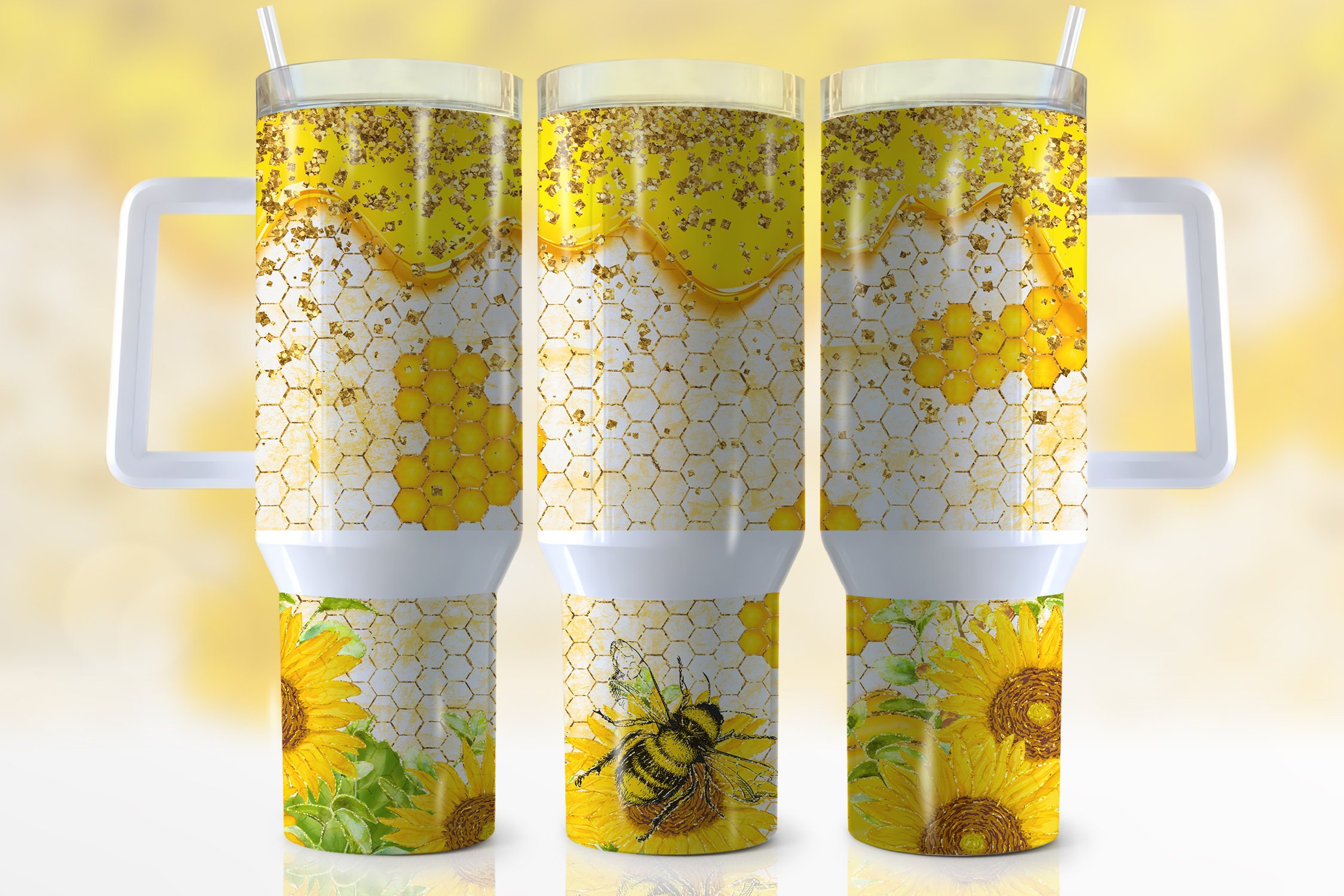 Bee Honeycomb Custom Stanley Cup 40 oz 30 oz Tumbler With HandleTVC2301944