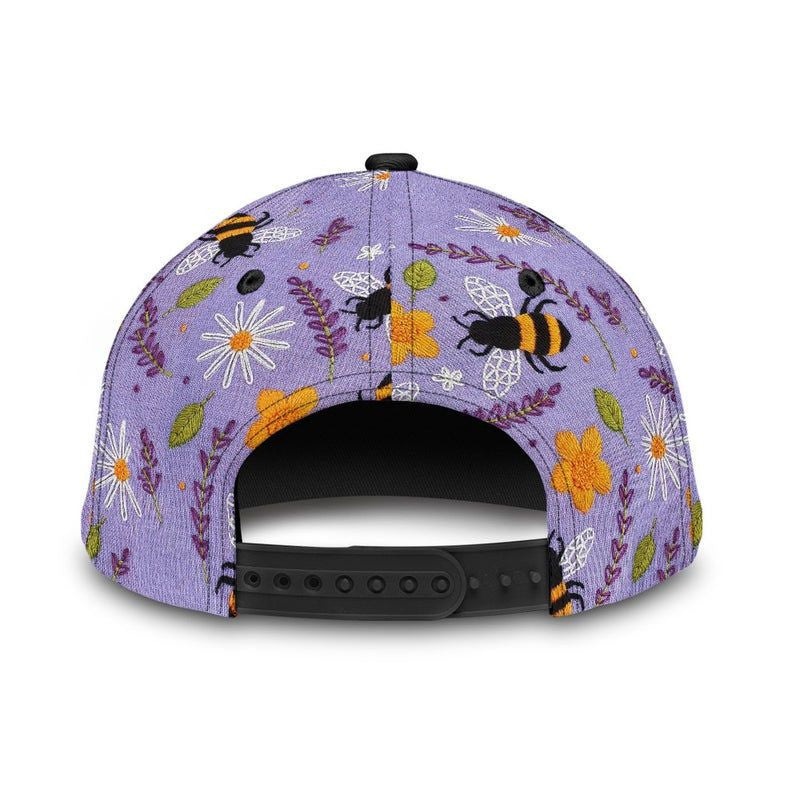 Bee Pattern Rent Hat Classic Cap 3D Strapback Cap, Skull Cap, Human Cap, Trending Cap, American Cap Trucker Hats Custom Hats Gifts For Men & Women