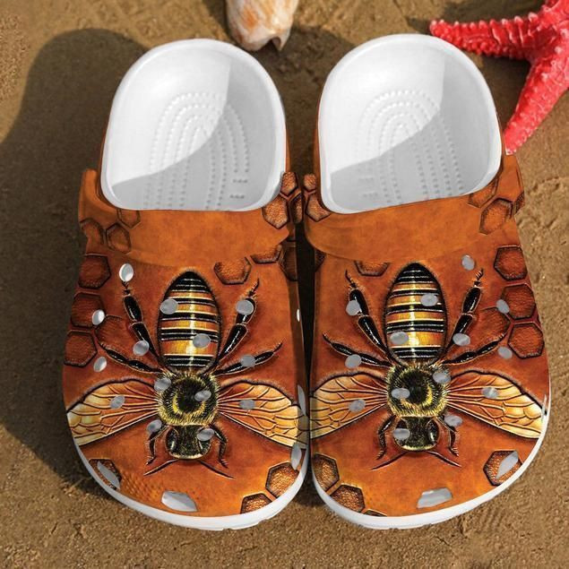Bee Texture Bee Rubber clog Shoes Comfy Footwear