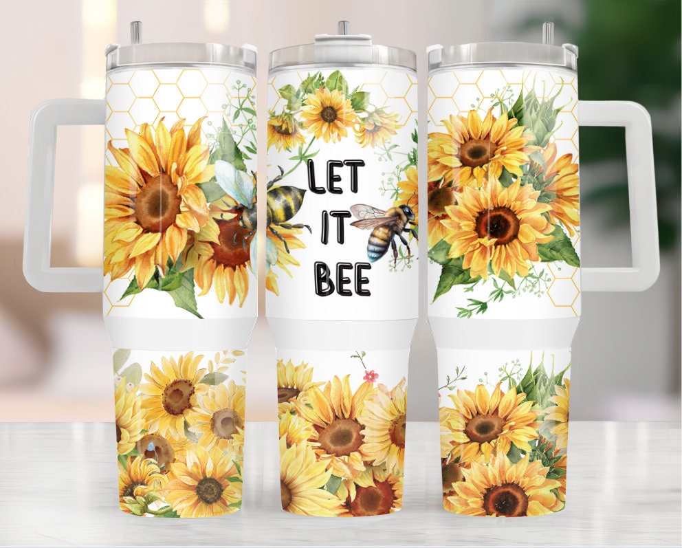 Bee with Sunflowers Custom Stanley Cup 40 oz 30 oz Tumbler With HandleTVC2301934