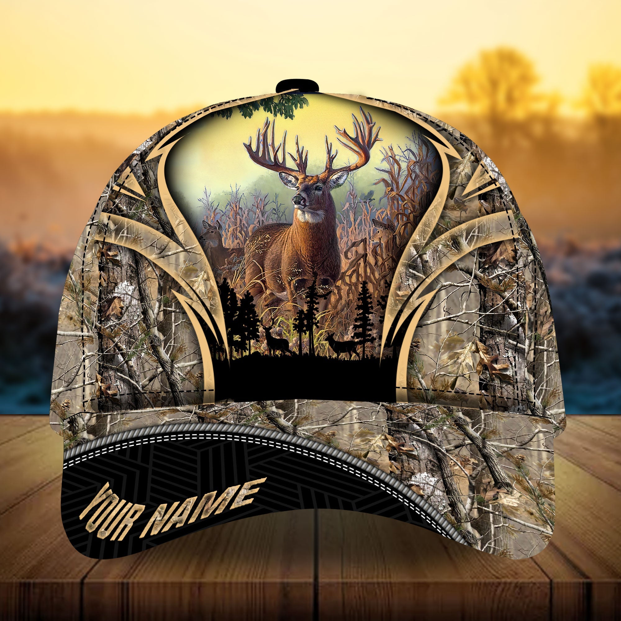 Beer Fest Deer Hunting Hats 3D Multicolored Camo Personalized Trucker Hats Custom Hats Gifts For Men & Women