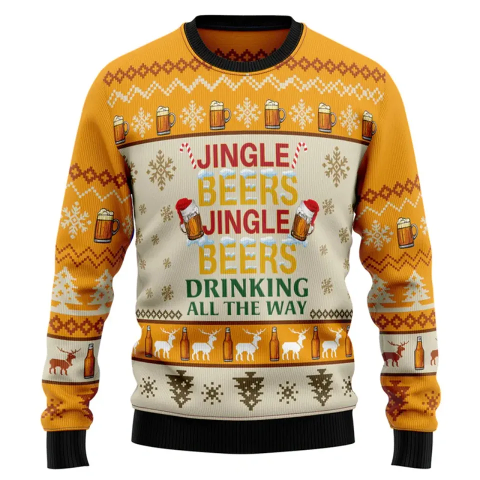 Beer Lovers Ugly Christmas Sweater, Xmas Gifts