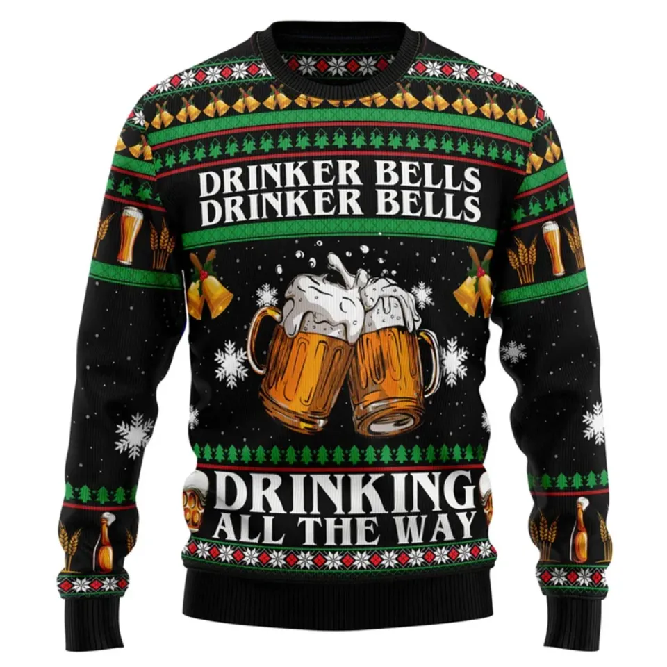 Beer Lovers Ugly Christmas Sweater, Xmas Gifts