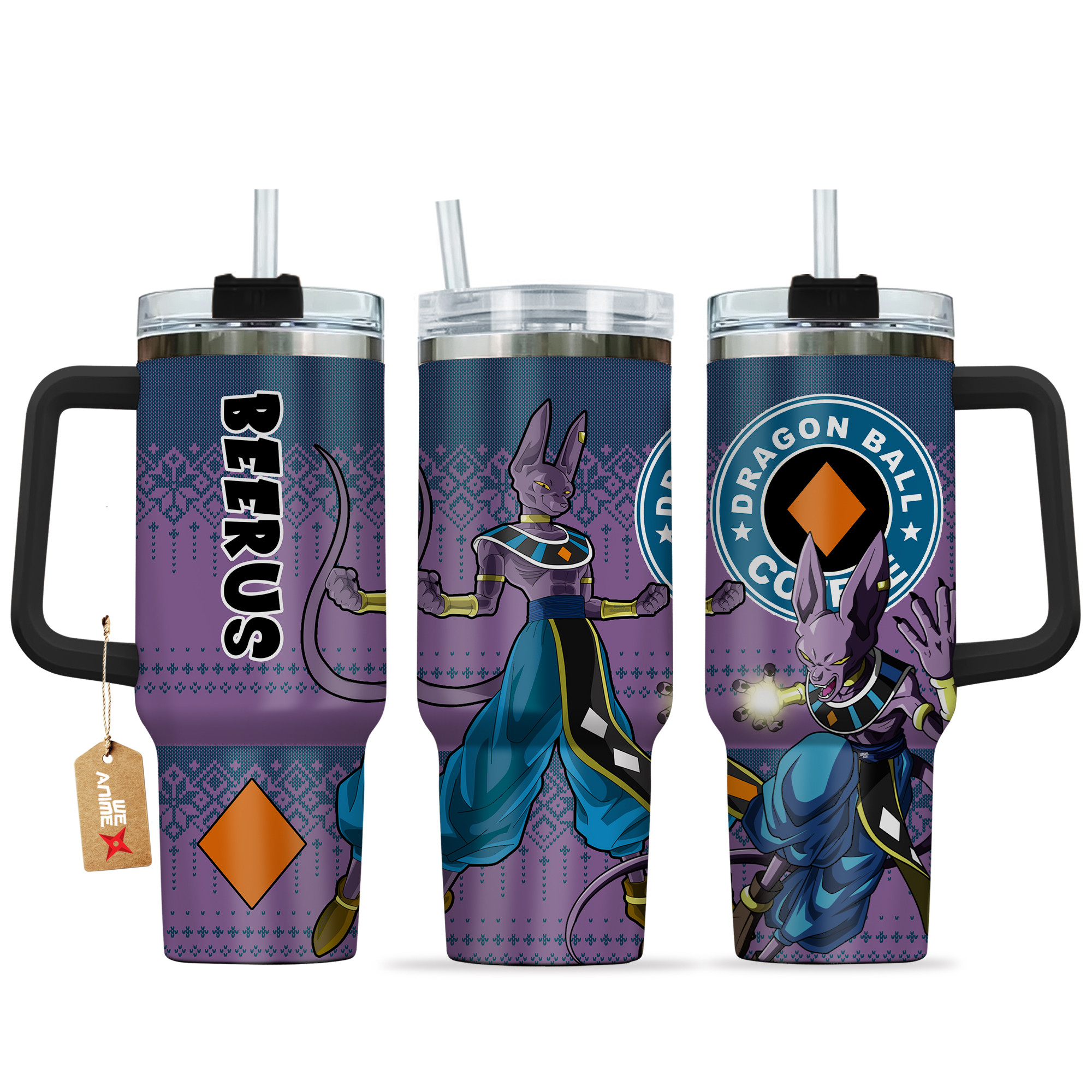 Beerus Dragon Ball z Anime Custom Stanley Cup 40 oz 30 oz Tumbler With HandleTVC2301161