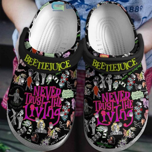 Beetlejuice Movie Crocs Crocband Clogs Shoes Comfortable For Men Women and Kids