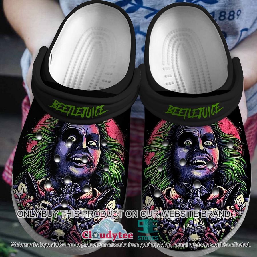Beetlejuice Movie Crocs Crocband Clogs Shoes Comfortable For Men Women and Kids