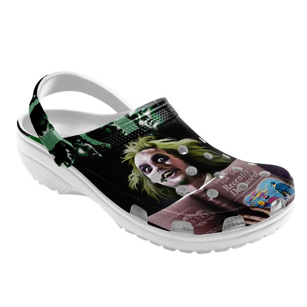 Beetlejuice Movie Crocs Crocband Clogs Shoes Comfortable For Men Women and Kids - Image 2