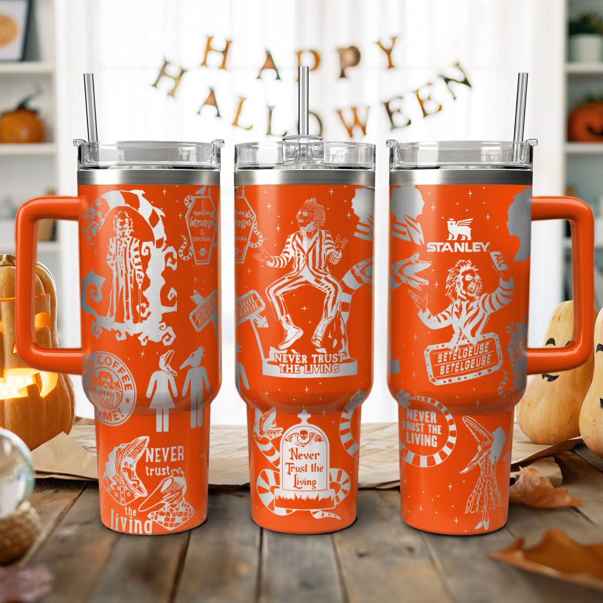 Beetlejuice Movies Custom Stanley Cup 40 oz 30 oz Tumbler With HandleTVC2301456