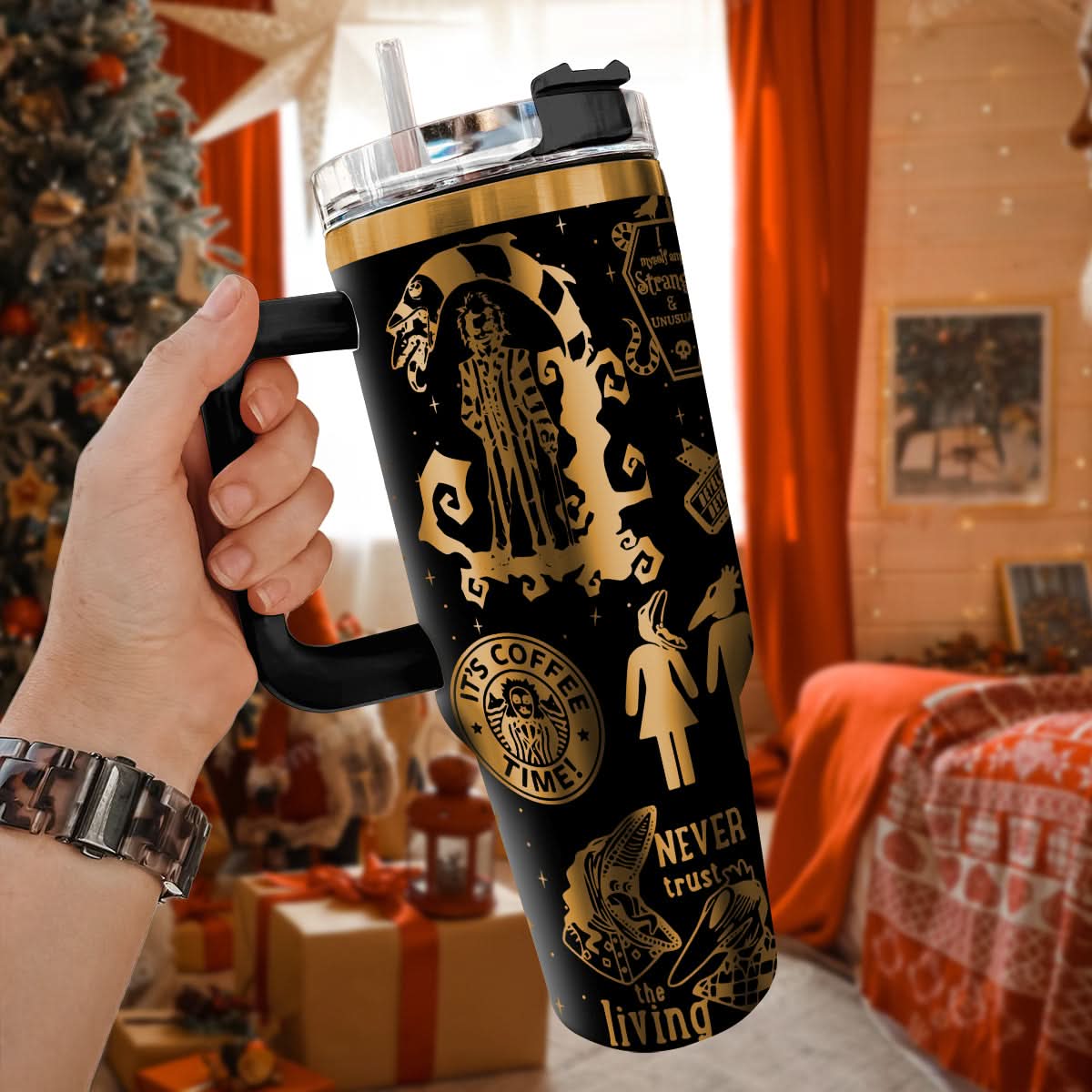 Beetlejuice Movies Custom Stanley Cup 40 oz 30 oz Tumbler With HandleTVC2301456