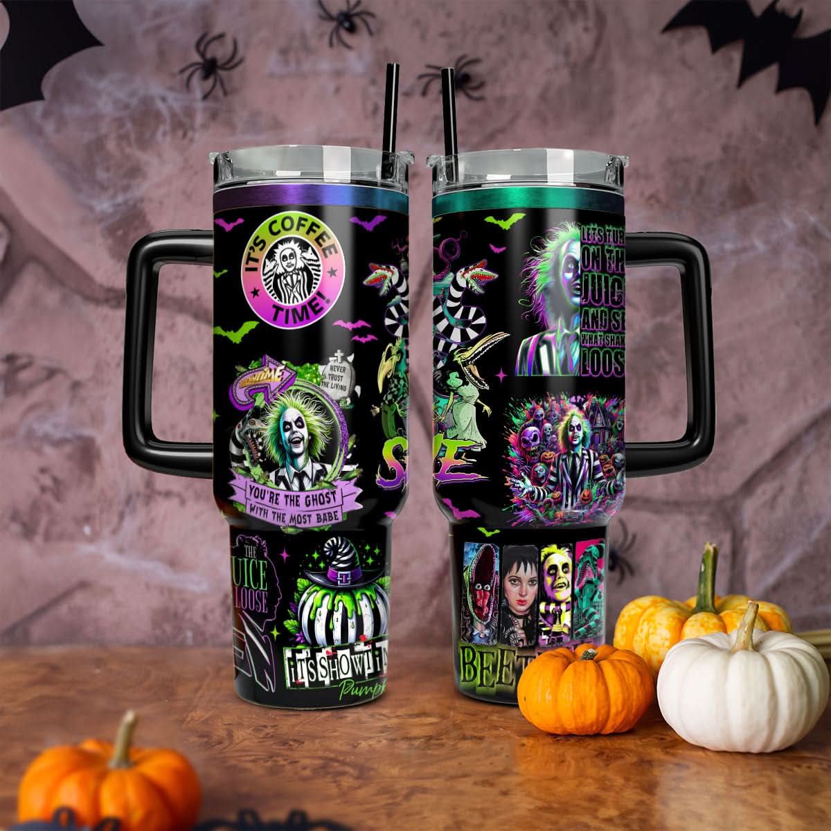 Beetlejuice Movies Custom Stanley Cup 40 oz 30 oz Tumbler With HandleTVC2301456 - Image 2