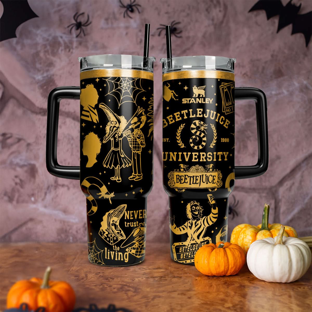 Beetlejuice Movies Custom Stanley Cup 40 oz 30 oz Tumbler With HandleTVC2301457