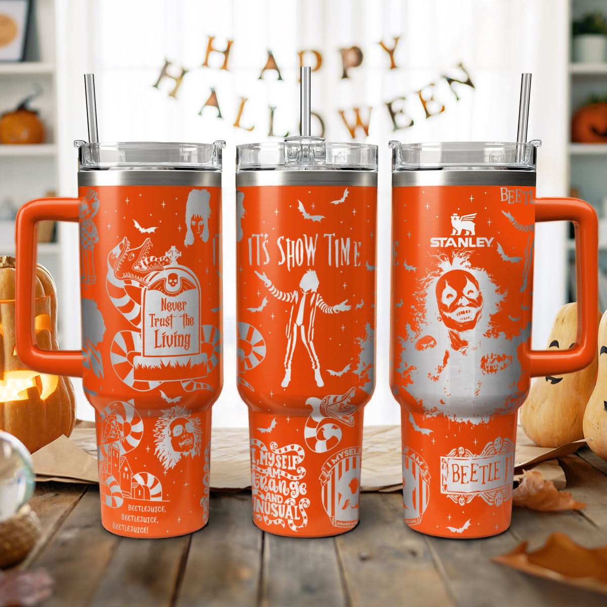 Beetlejuice Movies Custom Stanley Cup 40 oz 30 oz Tumbler With HandleTVC2301457