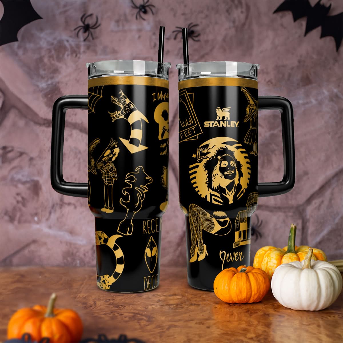 Beetlejuice Movies Custom Stanley Cup 40 oz 30 oz Tumbler With HandleTVC2301457