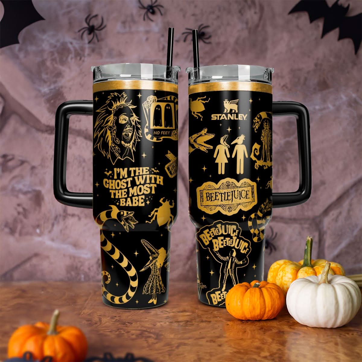 Beetlejuice Movies Custom Stanley Cup 40 oz 30 oz Tumbler With HandleTVC2301457