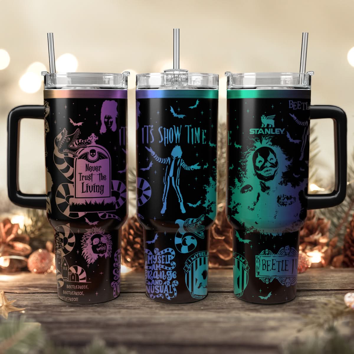 Beetlejuice Movies Custom Stanley Cup 40 oz 30 oz Tumbler With HandleTVC2301457