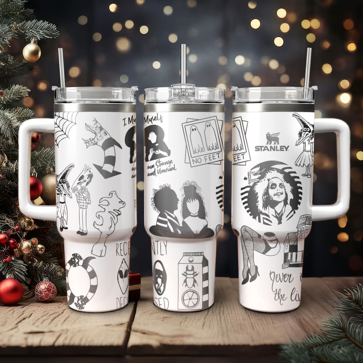 Beetlejuice Movies Custom Stanley Cup 40 oz 30 oz Tumbler With HandleTVC2301457