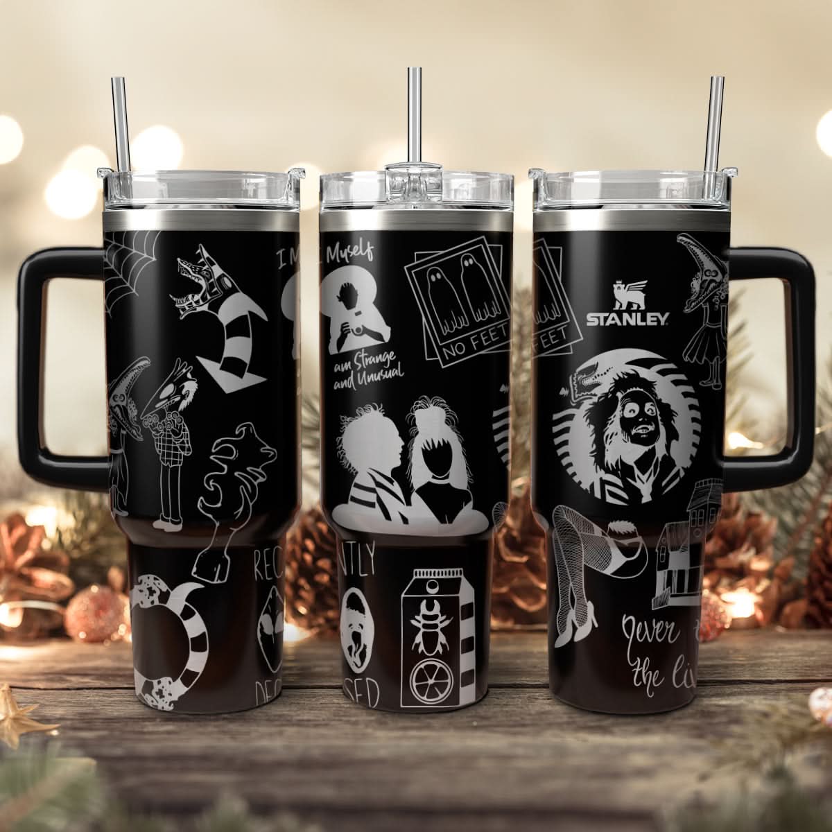 Beetlejuice Movies Custom Stanley Cup 40 oz 30 oz Tumbler With HandleTVC2301457