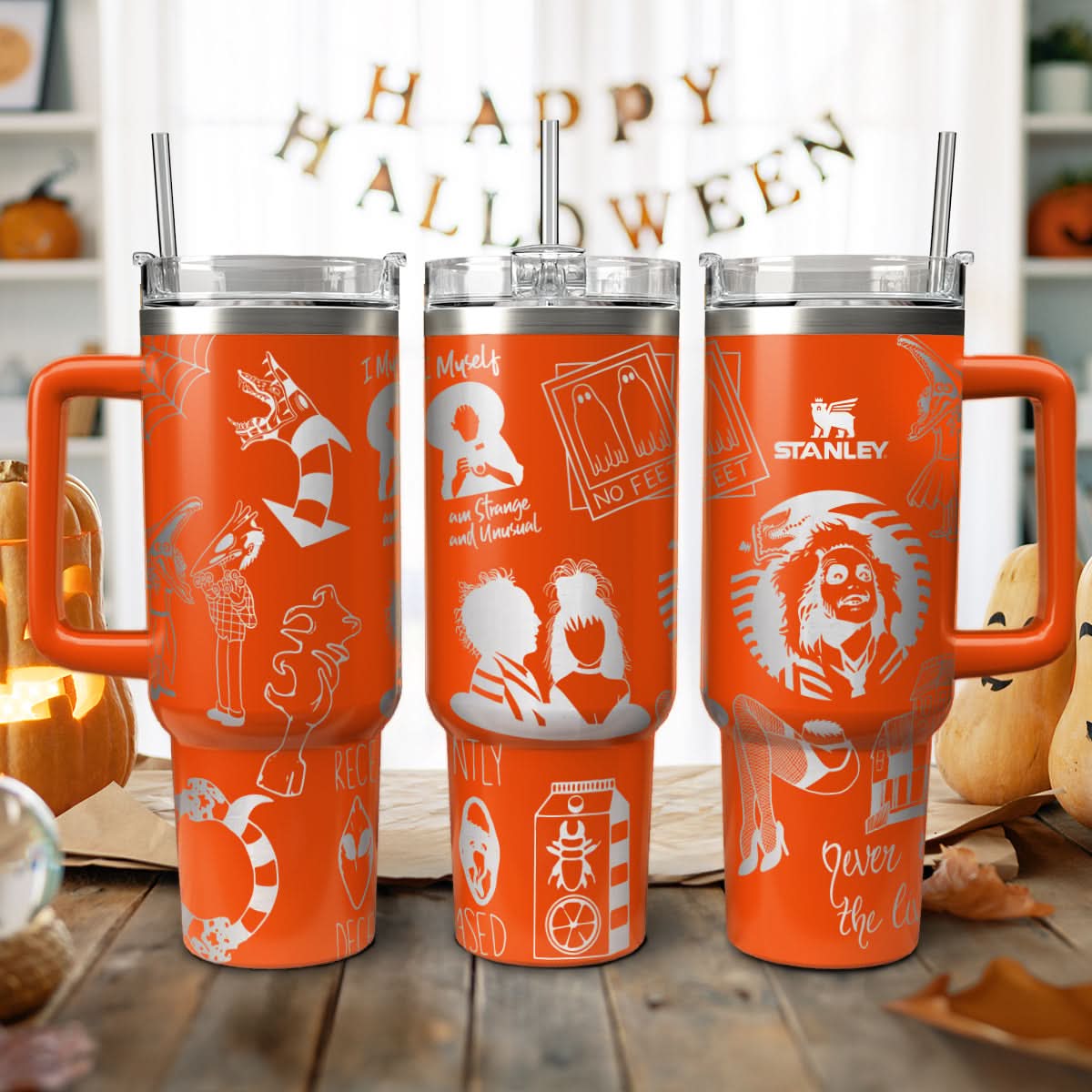 Beetlejuice Movies Custom Stanley Cup 40 oz 30 oz Tumbler With HandleTVC2301457