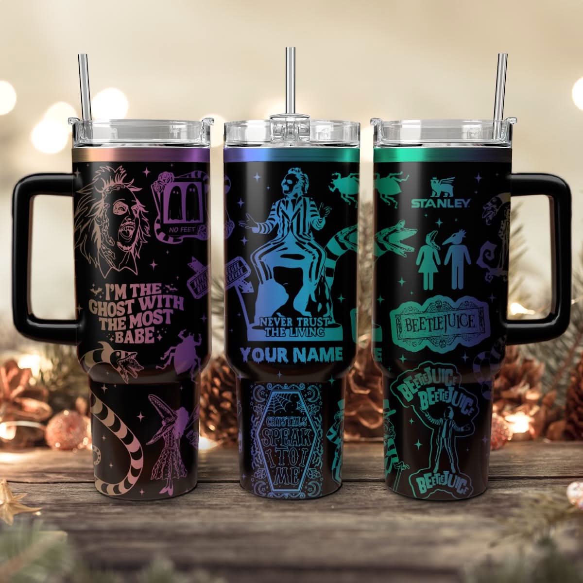 Beetlejuice Movies Custom Stanley Cup 40 oz 30 oz Tumbler With HandleTVC2301457