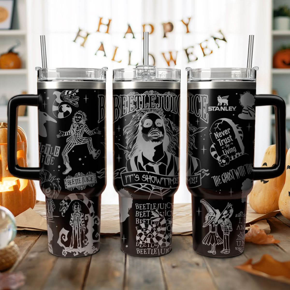 Beetlejuice Movies Custom Stanley Cup 40 oz 30 oz Tumbler With HandleTVC2301458