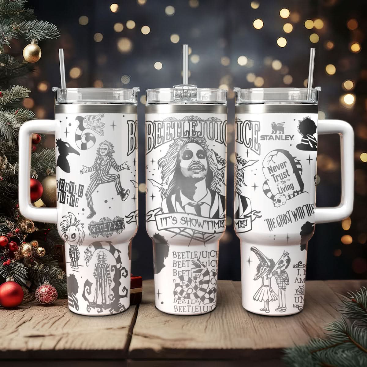 Beetlejuice Movies Custom Stanley Cup 40 oz 30 oz Tumbler With HandleTVC2301458