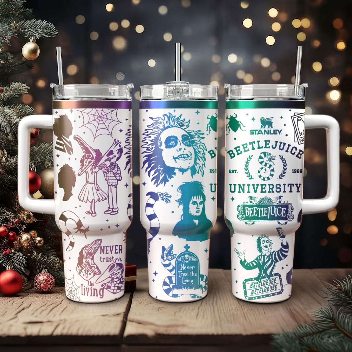 Beetlejuice Movies Custom Stanley Cup 40 oz 30 oz Tumbler With HandleTVC2301458