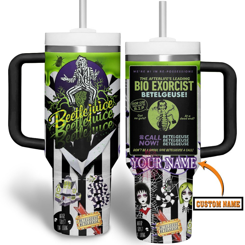 Beetlejuice Movies Custom Stanley Cup 40 oz 30 oz Tumbler With HandleTVC2301514